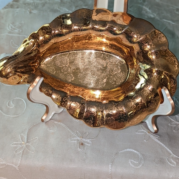 Vintage Lady Hamilton warranted 22 K gold trinket dish. - Picture 1 of 6